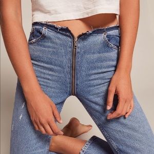NWT Reformation Zipper Jeans